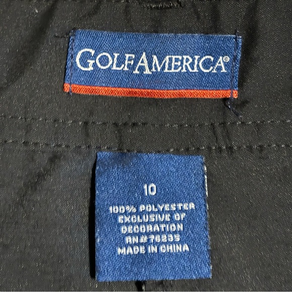 GolfAmerica Golf America black shorts Sz 10 - Picture 4 of 12